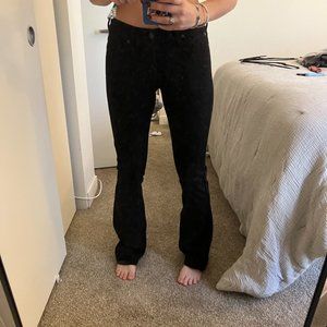 Black Flare 7 for all mankind jeans.